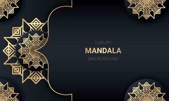 Luxury mandala background design with golden color. - Vector. vector