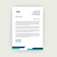 Simple and Creative letterhead template design vector