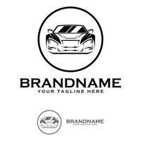 unique and eye catching sports car silhouette vector