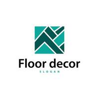 Floor logo simple abstract design home decoration Ceramic tile vector illustration