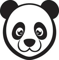 panda head vector