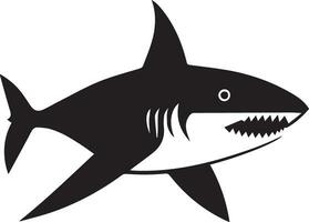 silhouette of shark vector