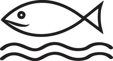 Icon Fishing Logo Design Vector