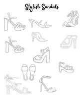 Boots with Heels vector icon