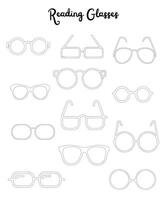 Reading Glasses vector icon