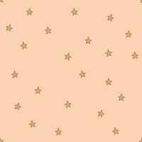 seamless pattern with stars in boho colors vector