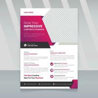 Corporate business flyer, abstract business flyer, modern  leaflet template, company flyer and editable Brochure design, cover, annual report, poster, flyer vector