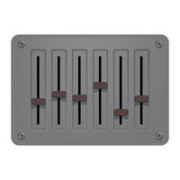 Musical sound frequency adjustment unit. Linear potentiometer. vector