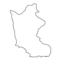 kratie provincia mapa, administrativo división de Camboya. vector ilustración.