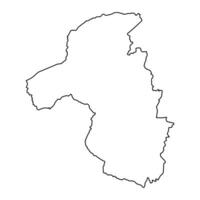 Mashonaland West province map, administrative division of Zimbabwe. Vector illustration.
