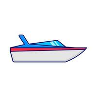 boat transportation ocean illustration vector