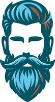 Beard Man Face Vector