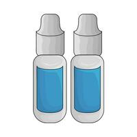 bottle drug diabetes illustration vector