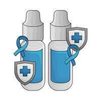 bottle drug diabetes  illustration vector