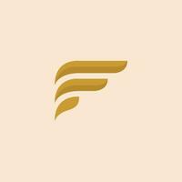abstract letter F logo template vector