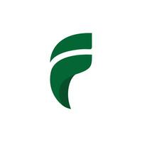 abstract letter F logo template vector