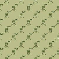 Man with FPV Drone vector concept modern seamless pattern