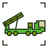 Air Defense Truck vector concept colored icon or symbol