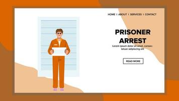 jail prisoner arrest vector