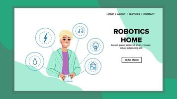 lifestyle robotics home vector