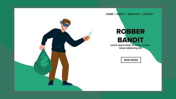 theft robber bandit vector