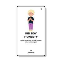 girl kid boy honesty vector