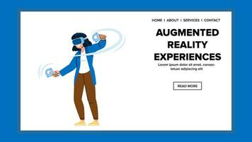 virtual augmented reality experiences vector