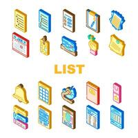 list checklist document check icons set vector