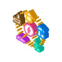 smart grid energy isometric icon vector illustration