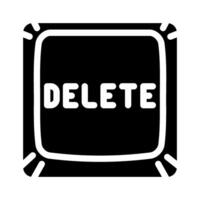 delete close glyph icon vector illustration