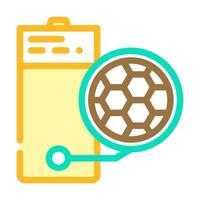 graphene battery color icon vector illustration