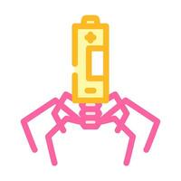 nano battery color icon vector illustration