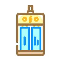 charging battery color icon vector illustration
