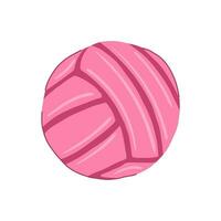 leather volleyball ball cartoon vector illustration
