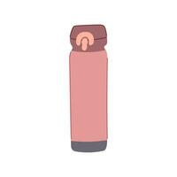 drink thermos cartoon vector illustration