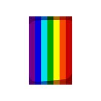 bright rainbow cartoon vector illustration