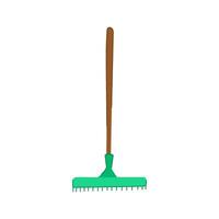 yard rake cartoon vector illustration