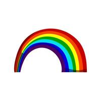 arc rainbow cartoon vector illustration