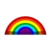 color rainbow cartoon vector illustration