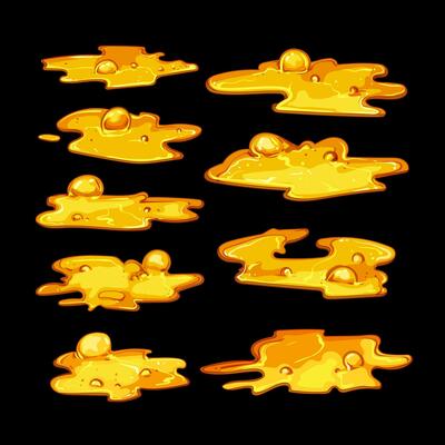 lava hot set cartoon vector illustration
