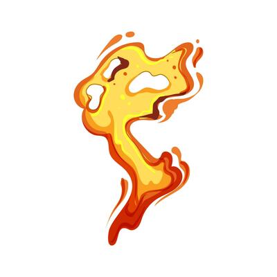 motion lava splash cartoon vector illustration