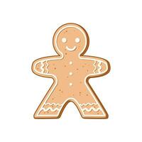 christmas gingerbread cartoon vector illustration