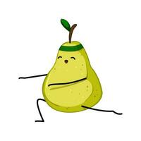 sign fruit fitness character cartoon vector illustration