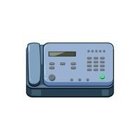 printer fax machine cartoon vector illustration