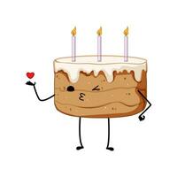 bakery dessert character cartoon vector illustration