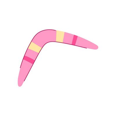 australia boomerang cartoon vector illustration