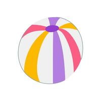 rubber beach ball cartoon vector illustration