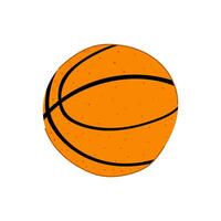 black basketball ball cartoon vector illustration