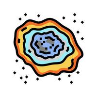 nebula space exploration color icon vector illustration