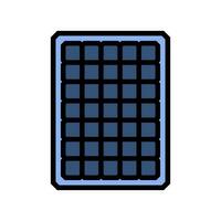 module solar panel color icon vector illustration
